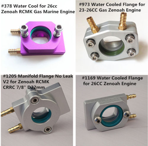 Aluminum water cooled flange - water,